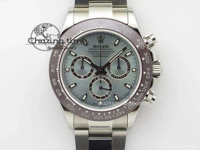 MiroTime 0122 Daytona 126519 VSF 1:1 Best Edition Black Silver Lume Dial on Oysterflex Strap VS4131 V2 (Weighted) DailyWear 324